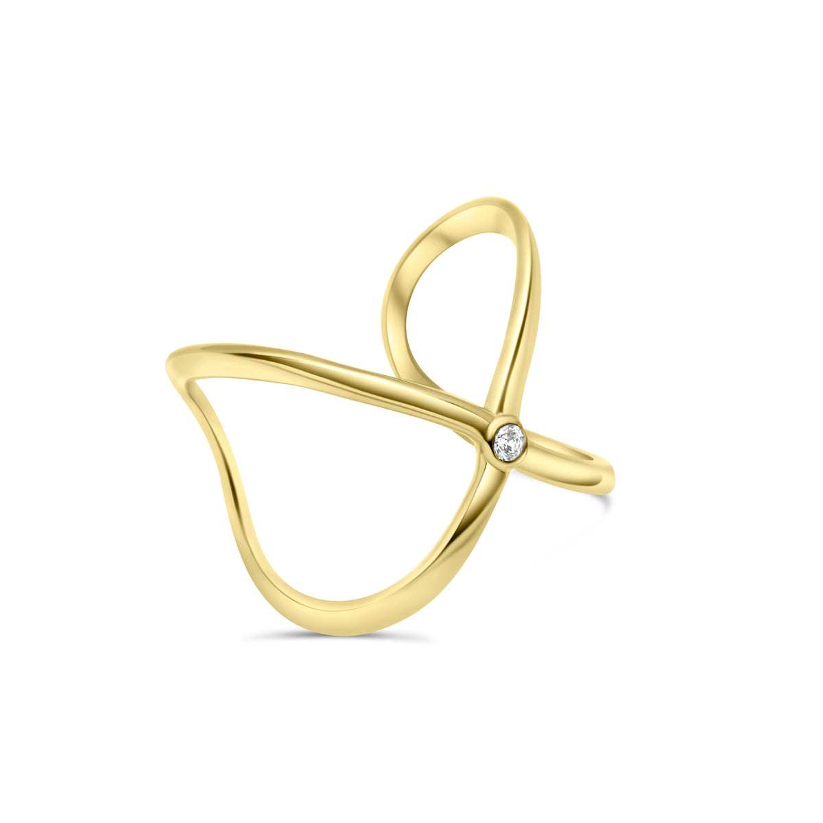 Adjustable X 14k Gold Ring