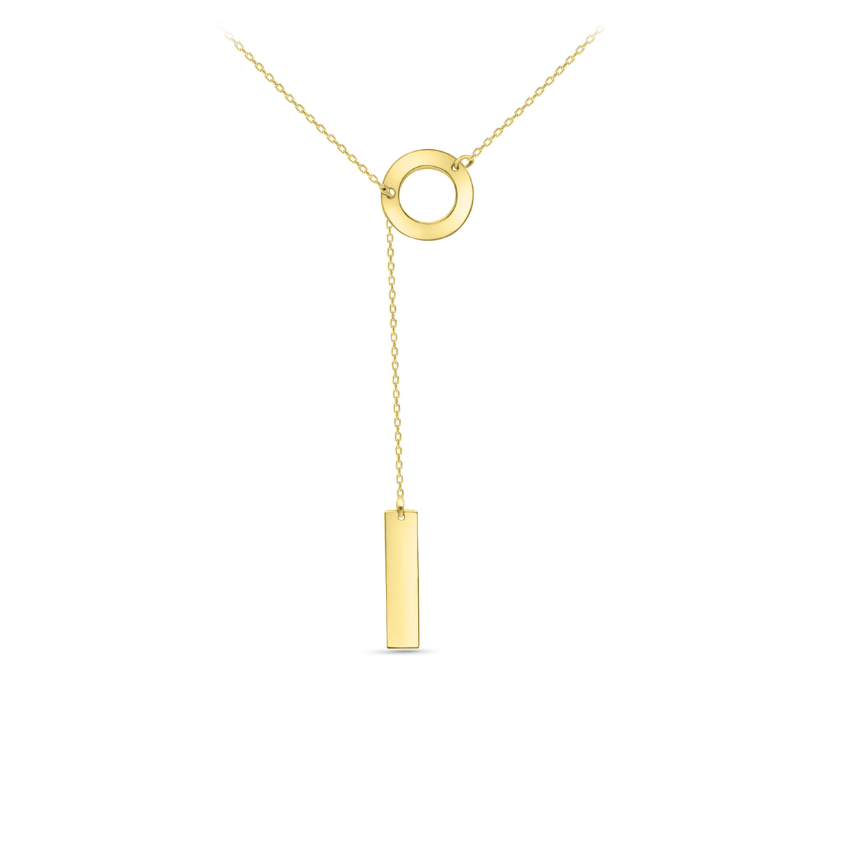 Circle of Radiance 14k Solid Gold Necklace