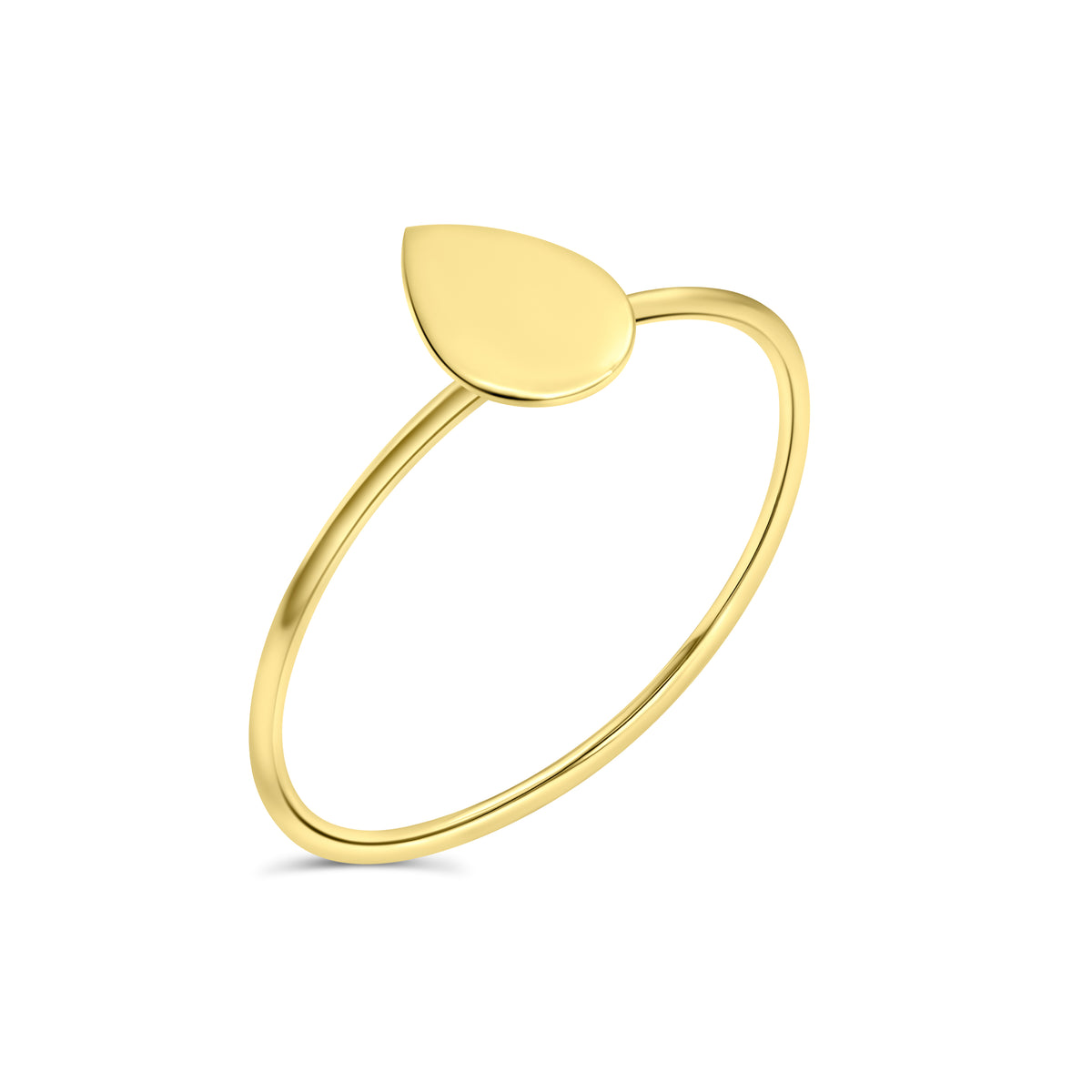 Dazzling Gold Drops 14k Solid Gold Ring