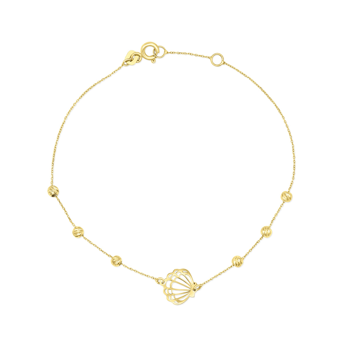 Dorika Oyster Delight 14k Solid Gold Bracelet