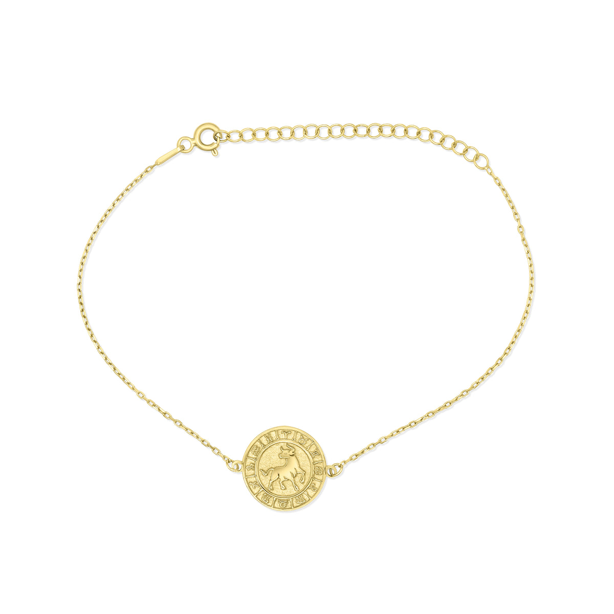 Taurus Zodiac 925k Sterling Silver Bracelet